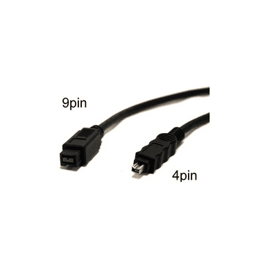 Dynex FireWire 400 800 9 to 4 Pin Cable for Camera Camcorder External Hd to PC Dynex FireWire 400 800 9 to 4 Pin Cable for Camera Camcorder External Hd to PC